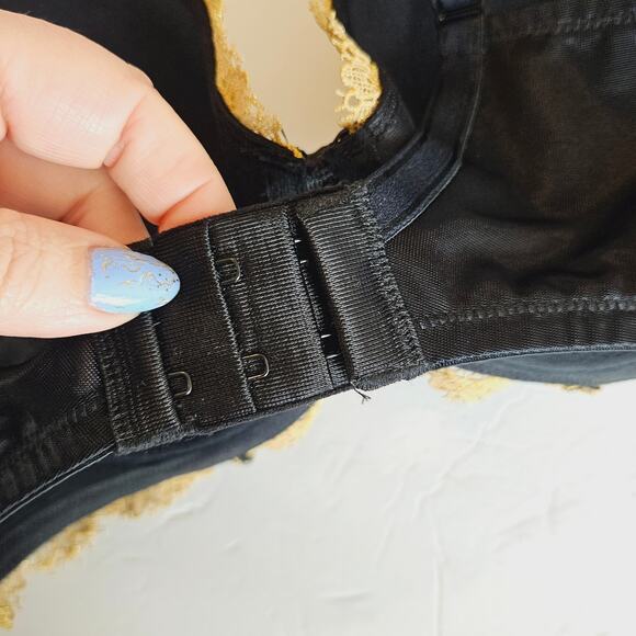 Soma LE Gold Embroidered Decadence Full Coverage Bra Womens 34D Hipster Medium - Picture 4 of 10